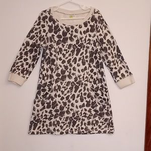 Leopard Animal Print 100% Cotton Size M 7/8